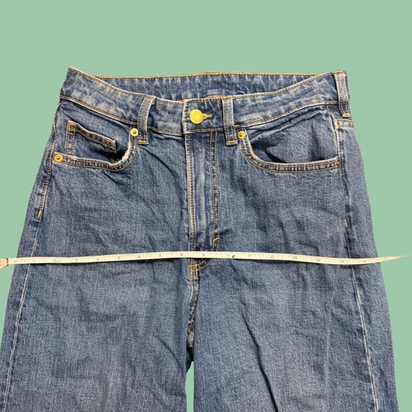 H&M &Denim High-Waisted Wide-Leg Jeans – Size 4 (Y2K Baggy Fit) - Picture 7 of 9